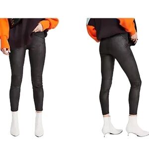 Free People Midnight Vegan Suede Leggings